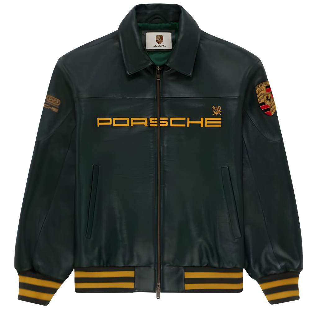 Porsche Green Leather Jacket