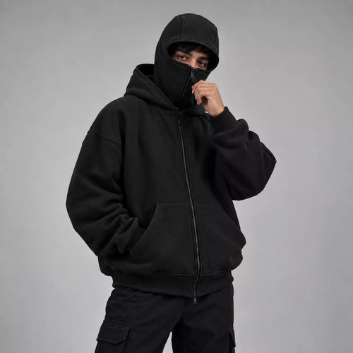 Balaclava Zipper Hoodie