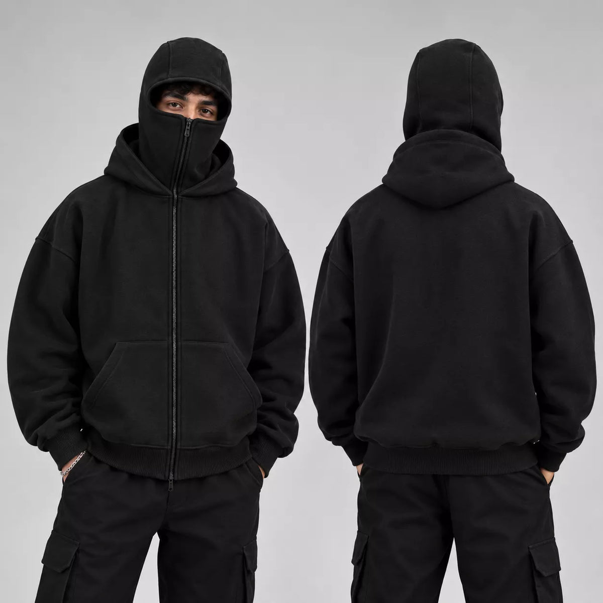 Balaclava Zipper Hoodie