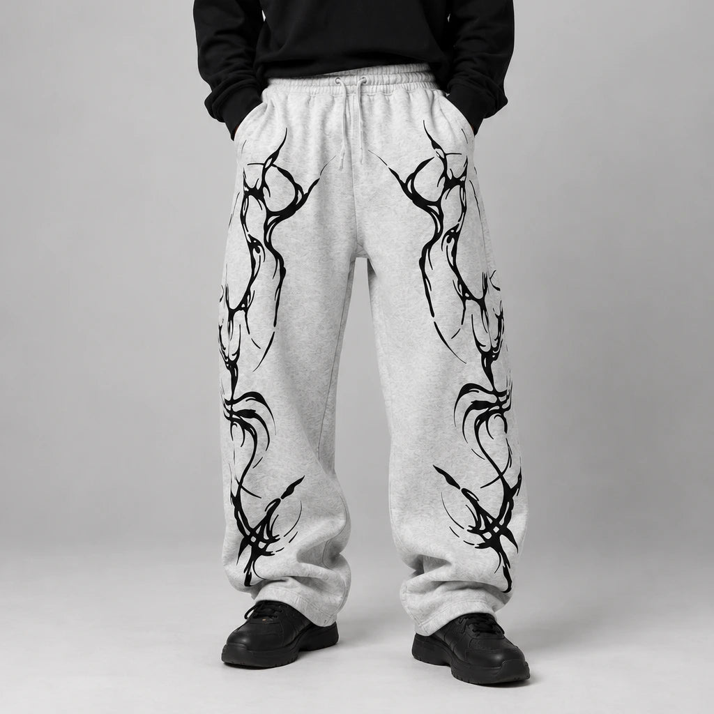 Grey track pants or Joggers or Sweatpants