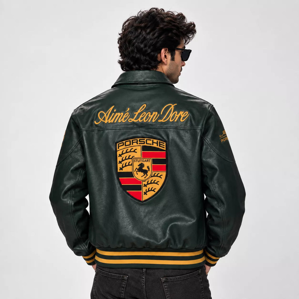 Porsche Green Leather Jacket