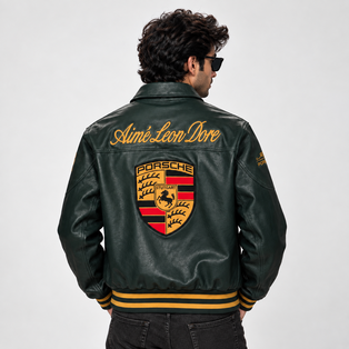 Porsche Green Leather Jacket