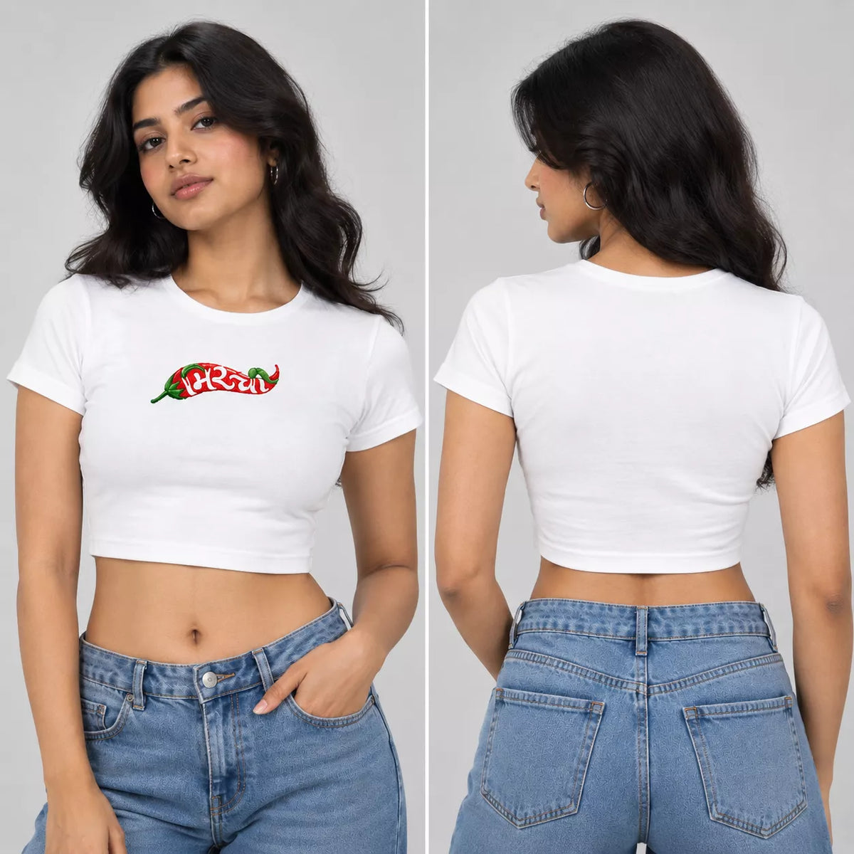 Mirchi Crop Top