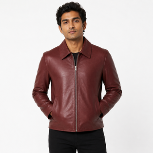 Merlot Leather Jacket
