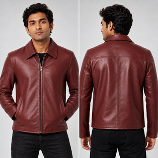 Merlot Leather Jacket