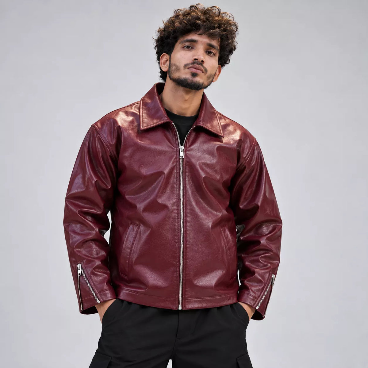Merlot Leather Jacket