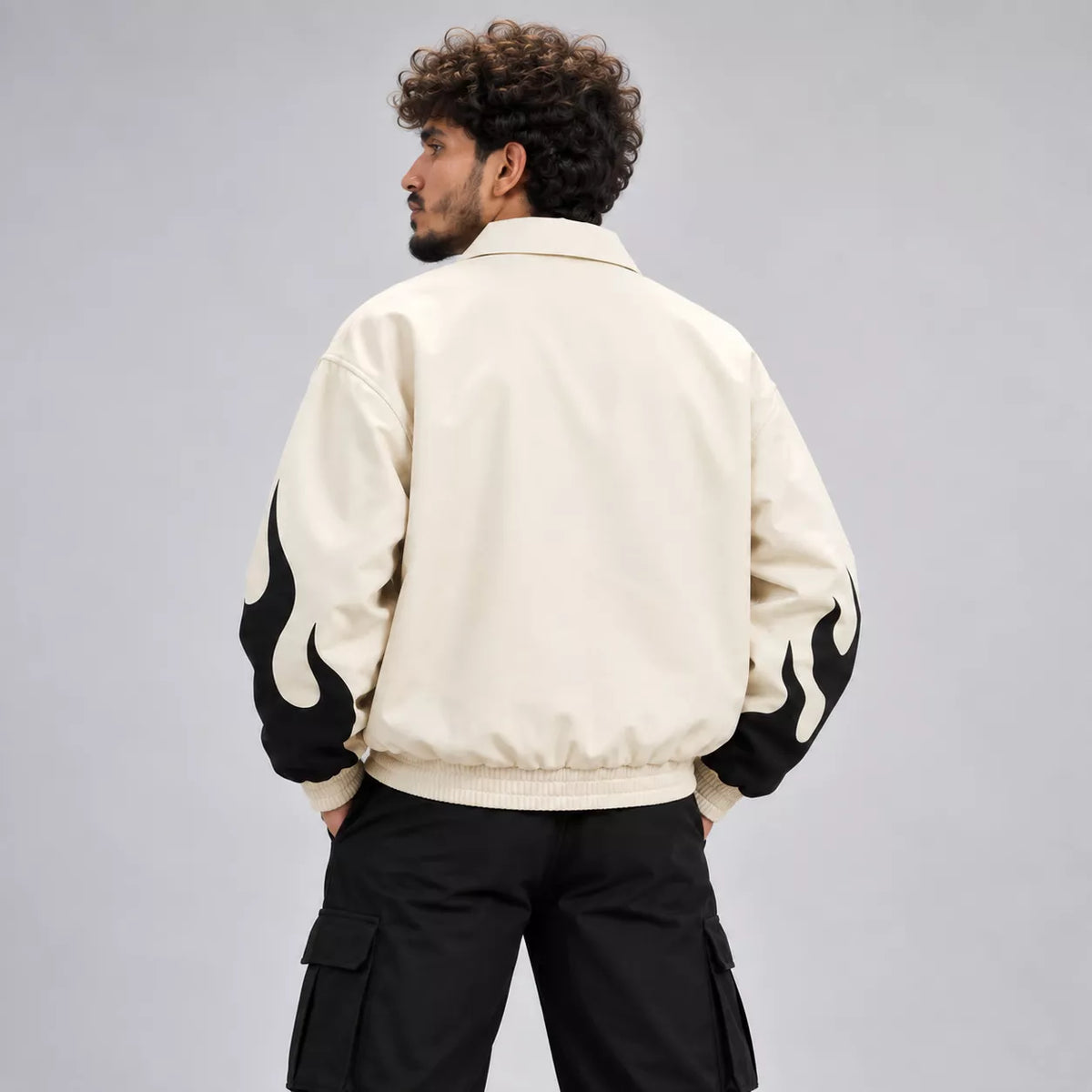 White Flame Zipper