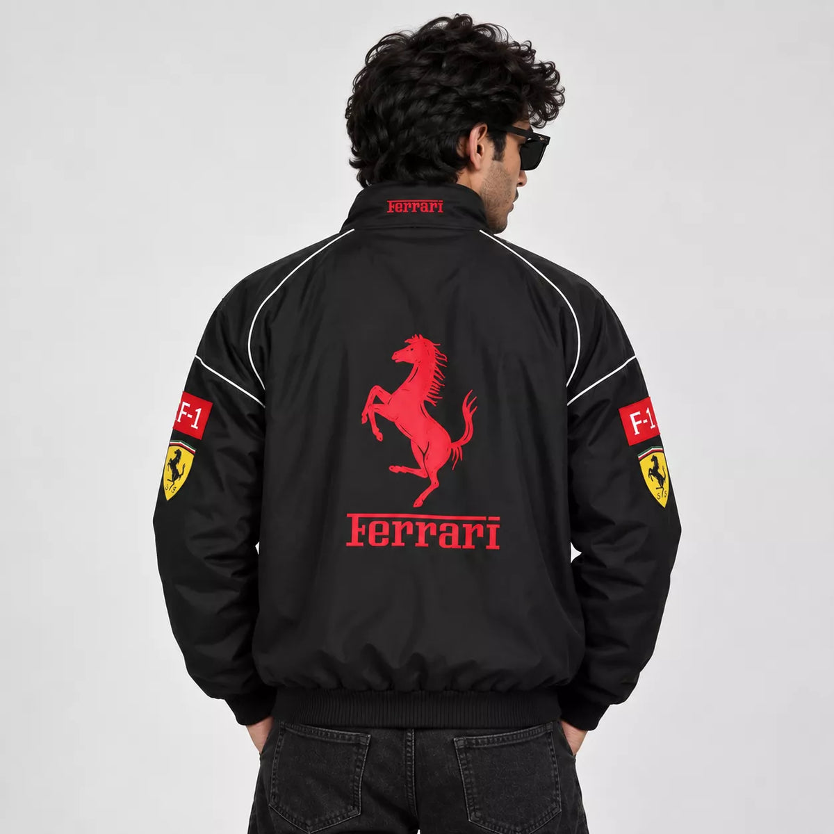 FERRARI Black embroidery jacket