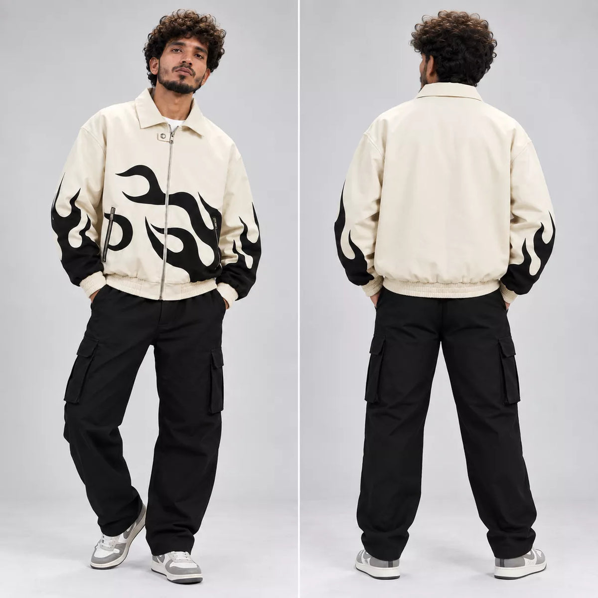 White Flame Zipper
