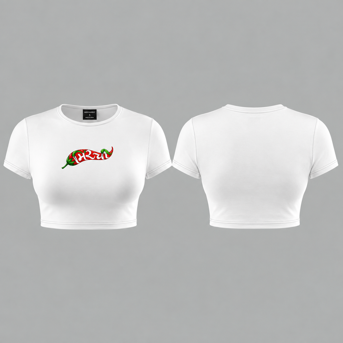 Mirchi Crop Top