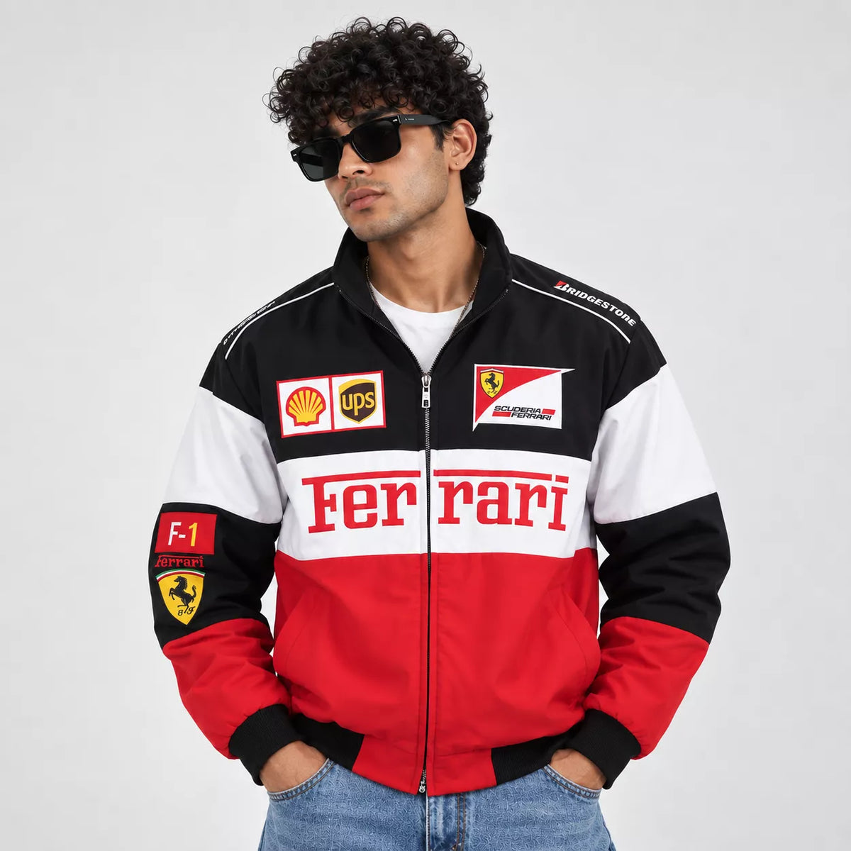 FERRARI Trio embroidery jacket