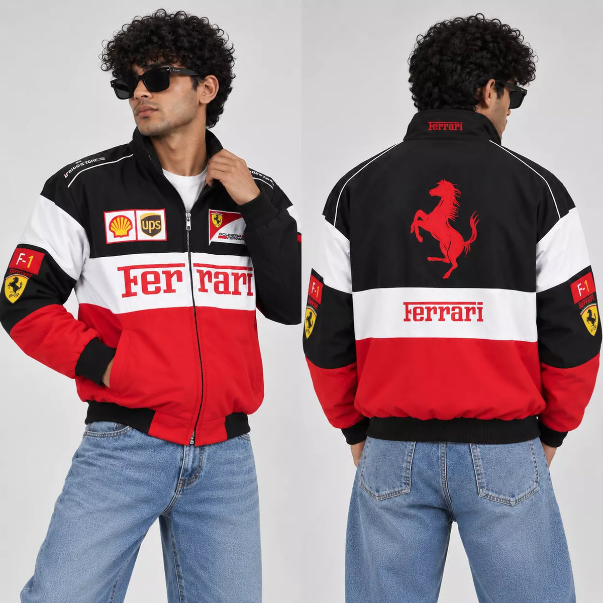 FERRARI Trio embroidery jacket