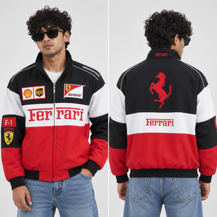 FERRARI Trio embroidery jacket