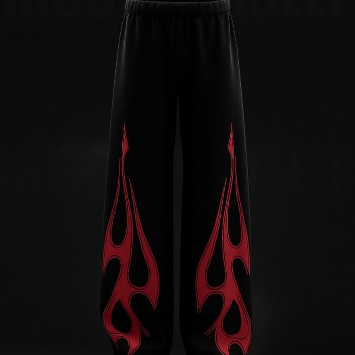 Black & Red Sweat Pant
