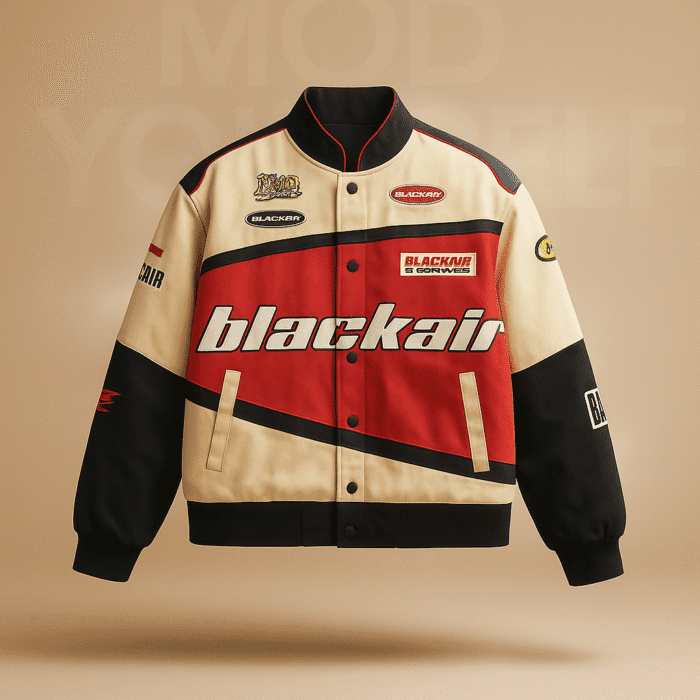 ModYourself Ignite Racer Jacket in oversized cotton streetwear design.