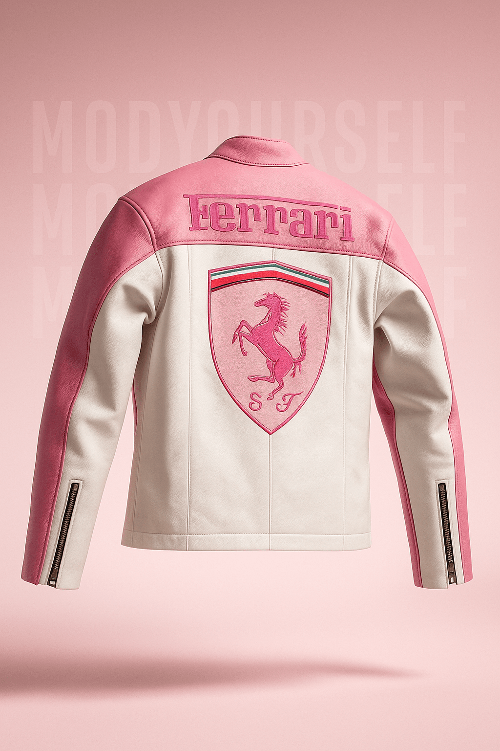 Ferrari Pink & White Rose1