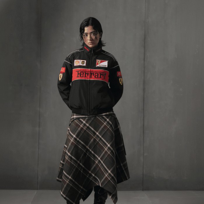 Black Ferrari Phantom Parachute Jacket (F-1 Edition)