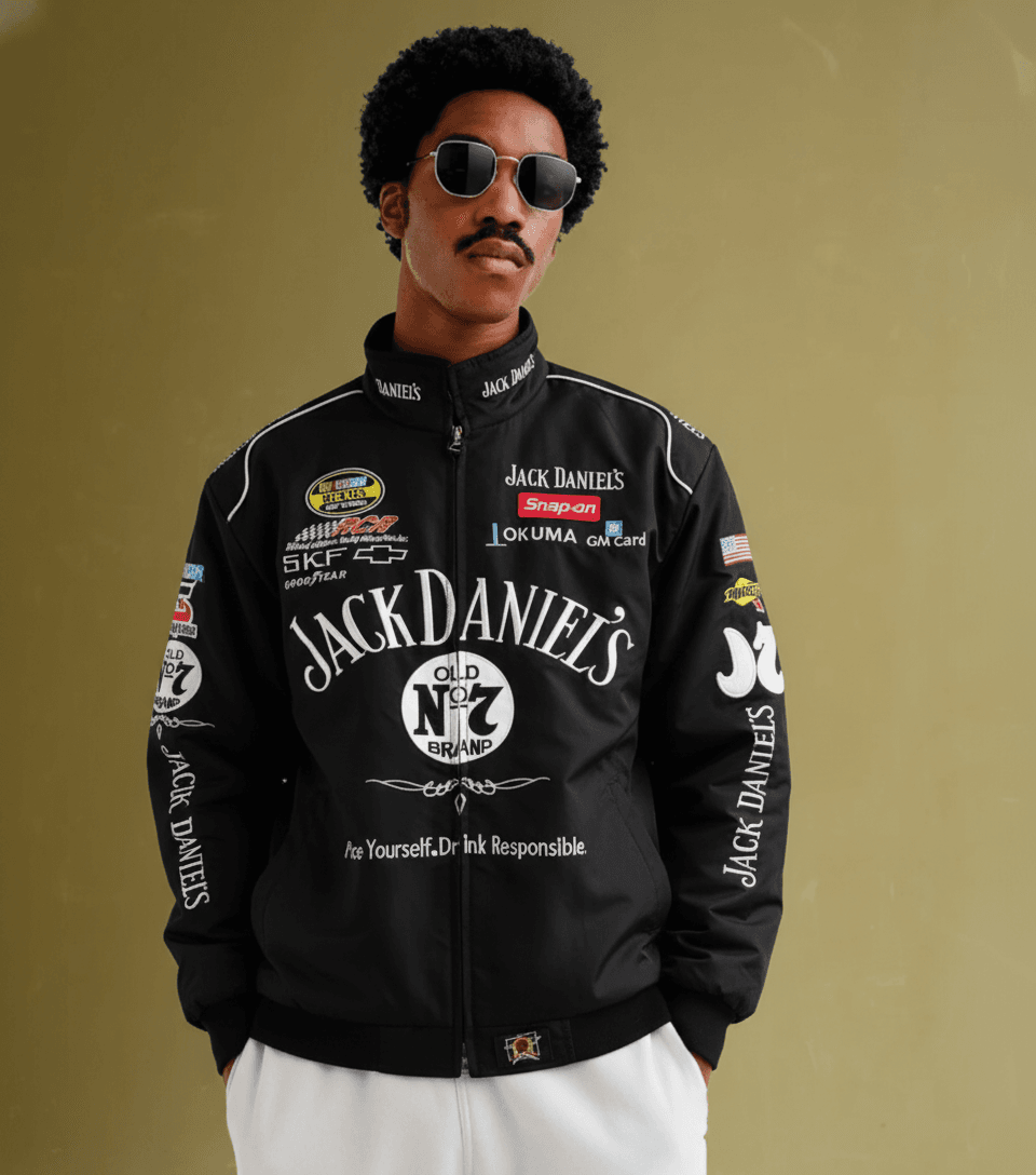 Jack Daniels Midnight Rider Jacket Premium Edition | Parachute Material