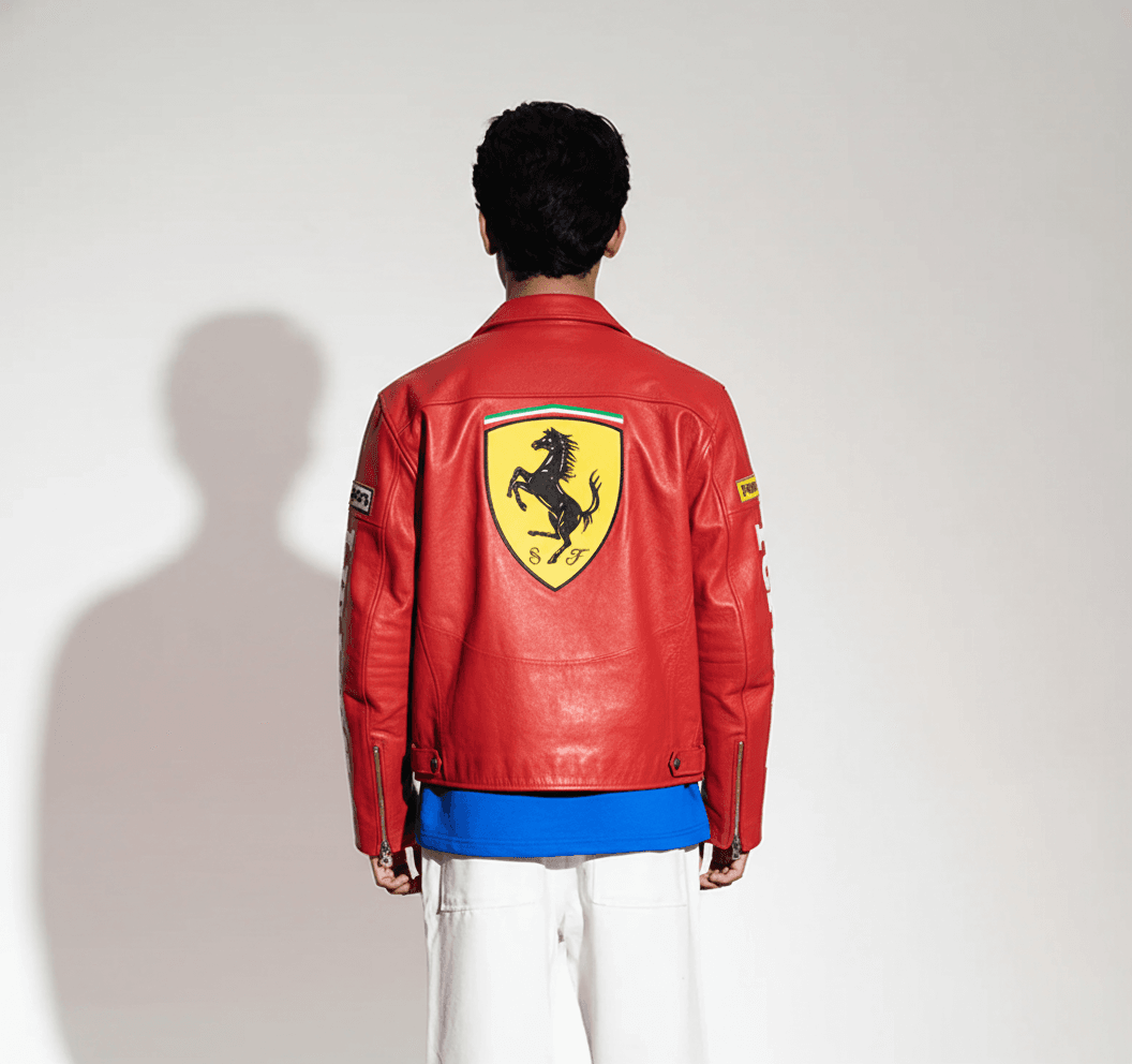 Red Ferrari Phantom Leather Jacket F-1 Phantom Edition | ModYourself